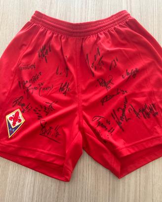 Pantaloncino autografato fiorentina