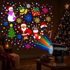 Proiettore Natale Esterno LED 16 Motivi Natale