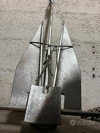 Ancora Danforth - 27 kg - ghisa zincata a fuoco