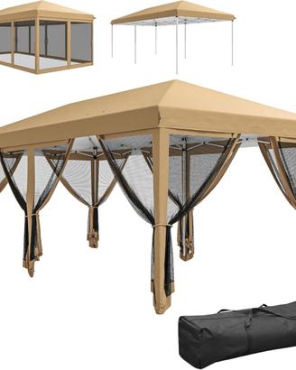 gazebo 6x3 pop up con zanzariere