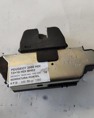 Serratura portellone PEUGEOT 2008 HDI del 2016
