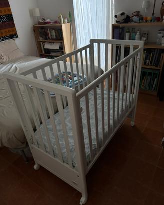 Culla Foppapedretti bianca con ruote