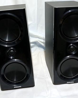 PHILIPS DCM-3020 diffusori doppio woofer con "woox