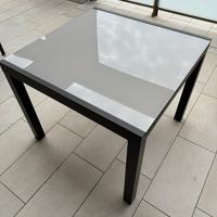 Tavolo da esterno in vetro 90x93cm allungabile