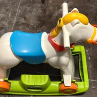 Cavallo dondolo con ruote chicco