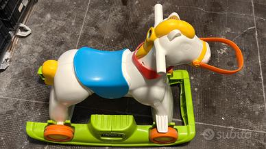 Cavallo dondolo con ruote chicco