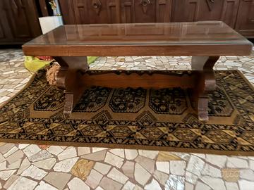 Tavolino da salotto in Legno e vetro