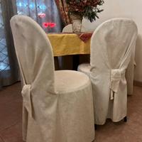 17 sedie eleganti con vestito e cuscino