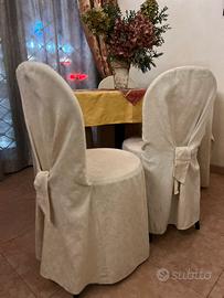 17 sedie eleganti con vestito e cuscino