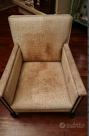 Poltrona anni 40 pelle