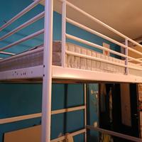 Letto a soppalco matrimoniale in ferro IKEA