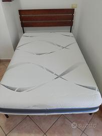 letto con materasso una piazza e mezza