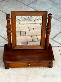 Specchiera Toilette basculante cassetto ‘900