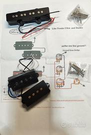 Pickup per basso elettrico set P e J  Ibanez