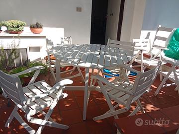 Tavolino in legno Foppapedretti  con 6