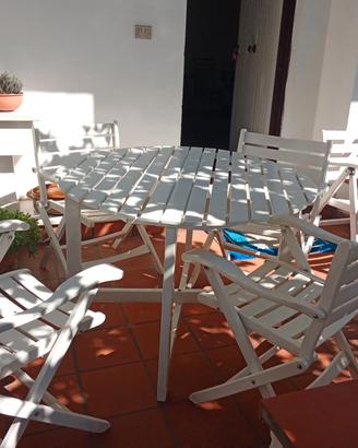 Tavolino in legno Foppapedretti  con 6