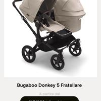 Passeggino Bugaboo gemellare/fratellare