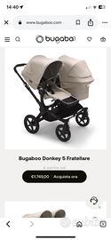 Passeggino Bugaboo gemellare/fratellare