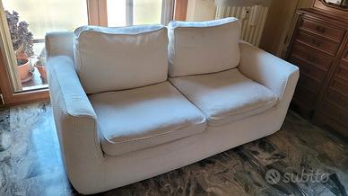 Divano 2 posti Elam Italia imbottitura piuma d'oca