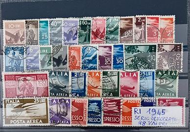 Francobolli repubblica italiana 1945
