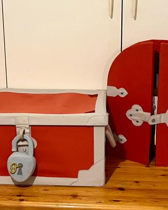 Contenitore/ baule gioco bambini con specchiera