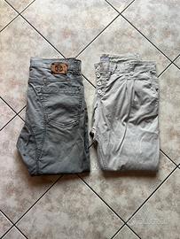 Lotto 2 Pantaloni lunghi Grigi da Uomo taglia 36
