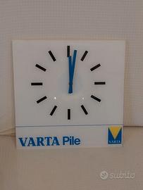 Orologio parete pubblicitario varta vntage origina