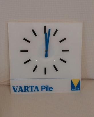 Orologio parete pubblicitario varta vntage origina
