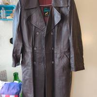 Trench in vera pelle