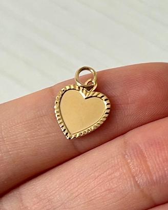 Ciondolo cuore oro 18 carati