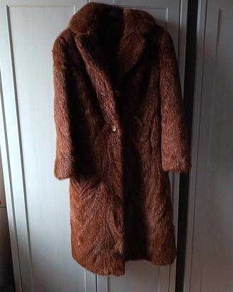 pelliccia di castoro visonato nuova taglia m, l