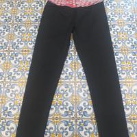 pantalone running fouson fantasia e nero