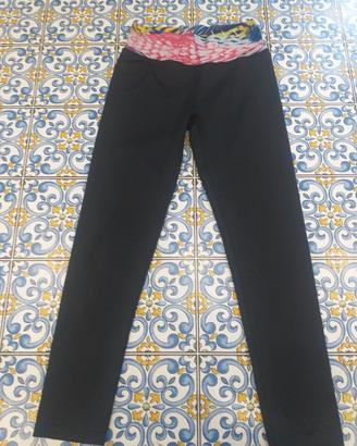 pantalone running fouson fantasia e nero
