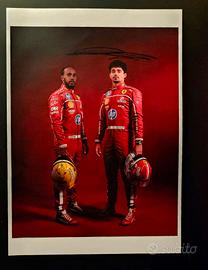 Stampa autografata da Charles Leclerc 