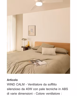 WIND CALM - Ventilatore da soffitto Create