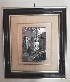 Quadro 3D in lamina d'argento 925
