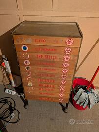 Mobile porta spolette vintage Cucirini Tre Stelle