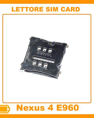 Nexus 4 carrello e alloggio sim