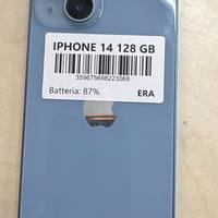 Iphone  14 128 gb con cavo, spina e cover antiurto