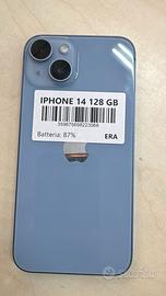 Iphone  14 128 gb con cavo, spina e cover antiurto