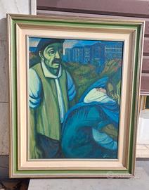 grande quadro del pittore Armando Scivales