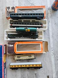 Trenino Lima HO vintage - loco, carrozze, binari