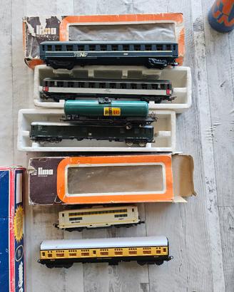 Trenino Lima HO vintage - loco, carrozze, binari