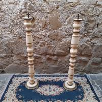 Coppia Candelabri Funebri