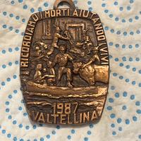 Medaglia commemorativa frana in valtellina 87