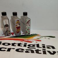 SET GIN ARTE 3 BOTTIGLIE VUOTE DIVERSE 
