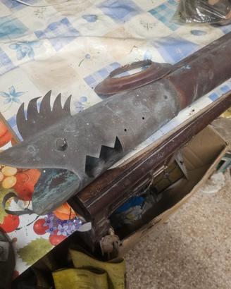Drago rame artigianale senza ali