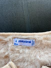 Mayoral cardigan peloso beige bambina