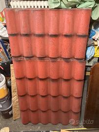 14 Lastre PVC Finto Coppo Romano + Colmi e Viti