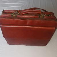 Borsa cartella portadocumenti vintage in cuoio